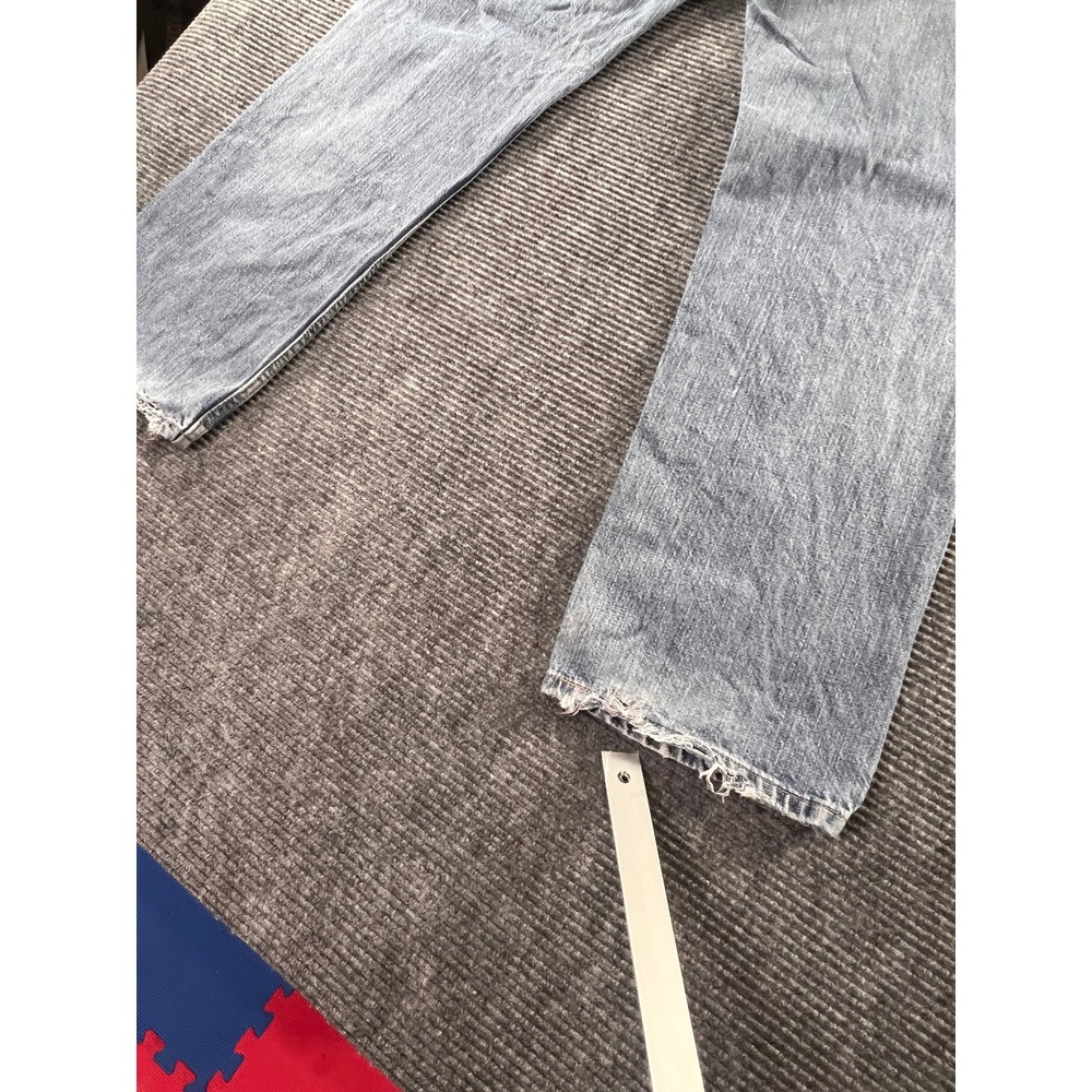 Levi's 559 Relaxed Straight Jeans Mens 36x32 Distressed Light Wash Denim Y2K - Picture 13 of 16